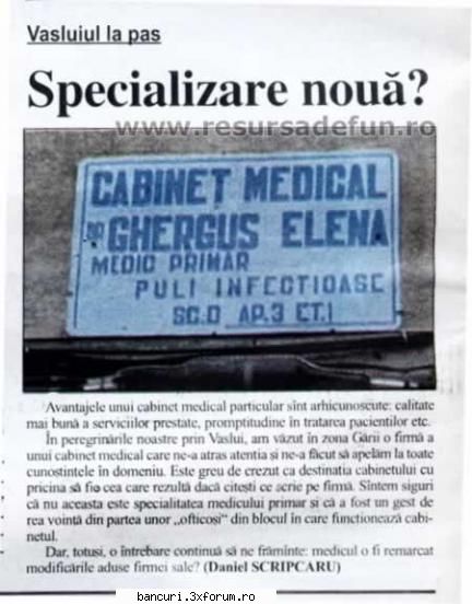 nu prea postez pe forum dar asta este tare de cabinet medical de puli